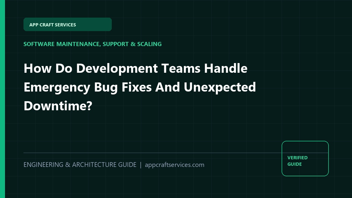 How Do Development Teams Handle Emergency Bug Fixes And Unexpected Downtime?