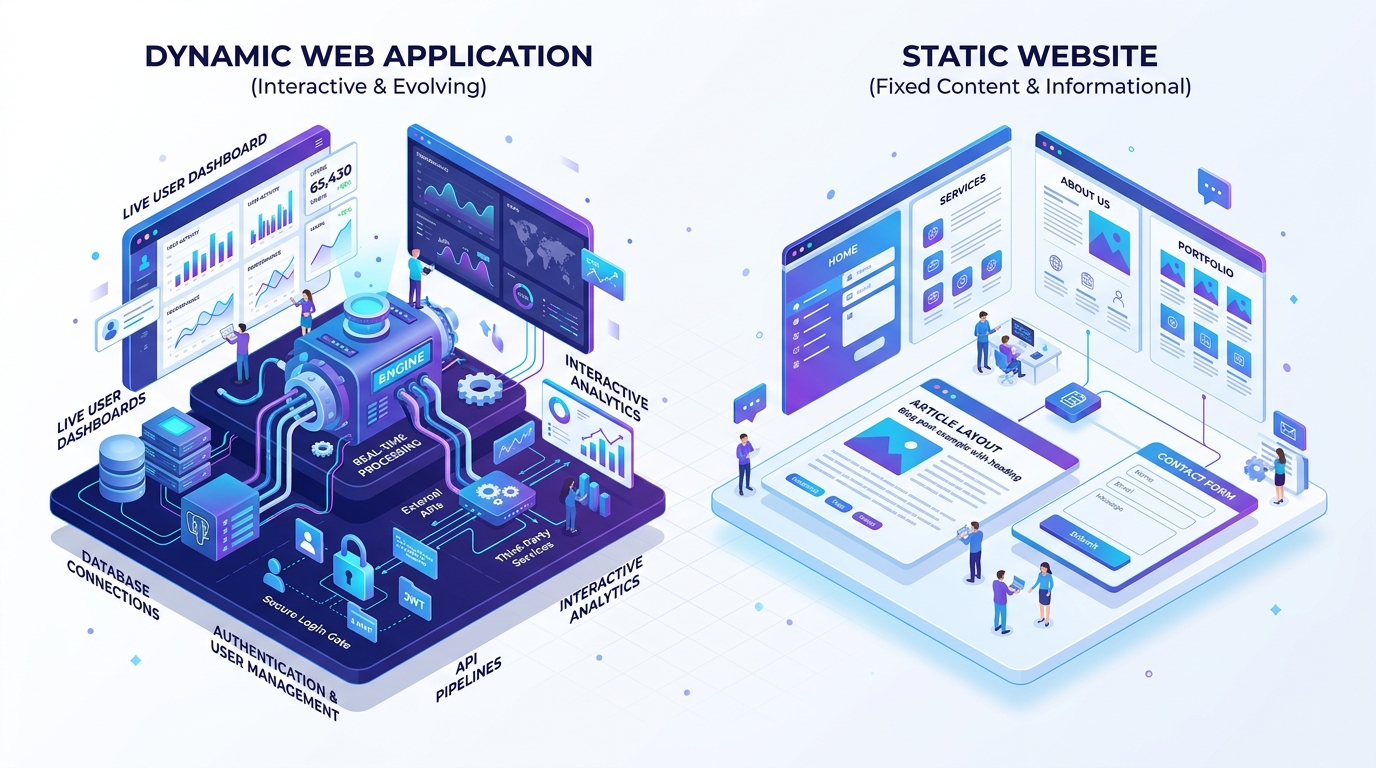 What Is The Exact Difference Between A Web Application And A Standard Website?